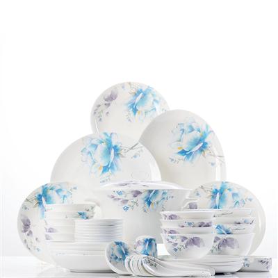 艹小穴的视频48头聆听花开骨瓷礼品餐具套装